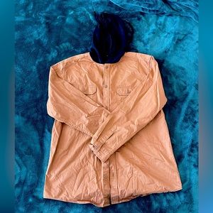 No boundaries hooded button jacket